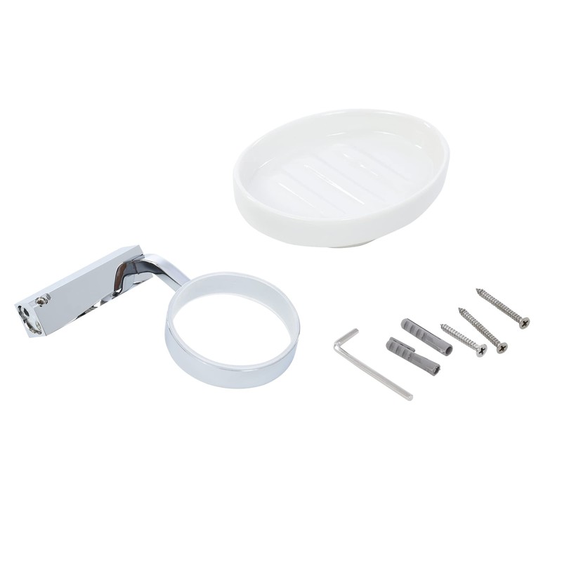 GRAVITA Jabonera de Cristal con Base