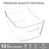 Tiawudi 12 Pack Plastic Storage Bins, Multi-Use Organizer Bins, Pantry