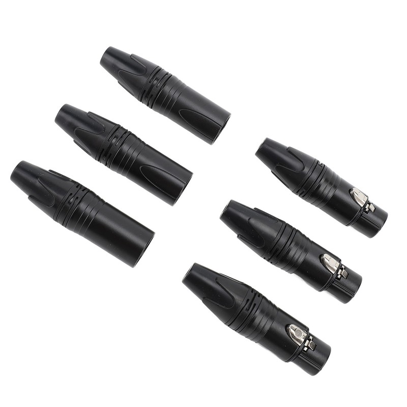 10pcs XLR Connector Professional 5 Male 5 Female High Conductivity