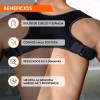 Corrector Postura Espalda Para Hombre Y Mujer Faja Ajustable Negro