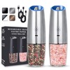 UNNEES Rechargeable Electric Salt and Pepper Grinder set of 2,