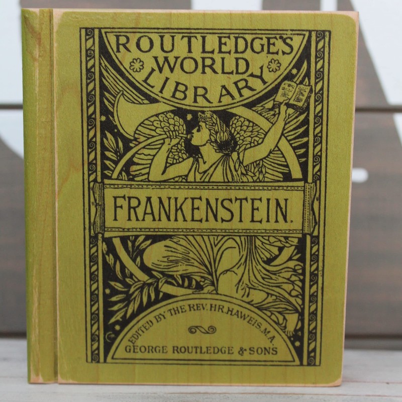 Classic SciFi 6pc Solid Wood Book Coaster Set