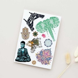 Buddhist tattooing emotional religion experience / 불교 붙이는타투 감성 한 종교 경험하기