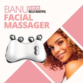 BANU LED Gua Sha Device, Gua Sha Facial Tool with Heat and Vibration, Face Massager for Anti-Aging Wrinkles Puffiness Skin Rejuvenation and Toning (3D)
