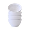 Calibowl LaJolla Stack Plastic Soup/Cereal Bowls, White, Set of 4