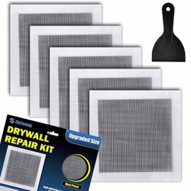 Seloom Drywall Repair Kit Upgraded Size, 10 x 10 Inch Drywall Patch Kit Large Hole, Self Adhesive Fiberglass Wall Patch Quick Repair for Damaged Drywall Ceiling