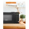 COMMERCIAL CHEF 0.7 Cubic Foot Microwave with 10 Power Levels,