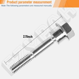 12 Pack 580790401 588077502 Shear Pin Bolts and Nuts Kit, Compatible with Craftsman, Husqvarna, Poulan, Poulan Pro, AYP 2 Stage Snow Blowers, Fits for 192090, 532187494,532192090,532188243, 588077501