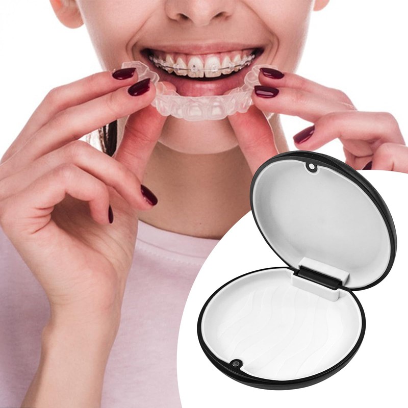 Avesteir Pack of 2 braces box, denture box, denture container,