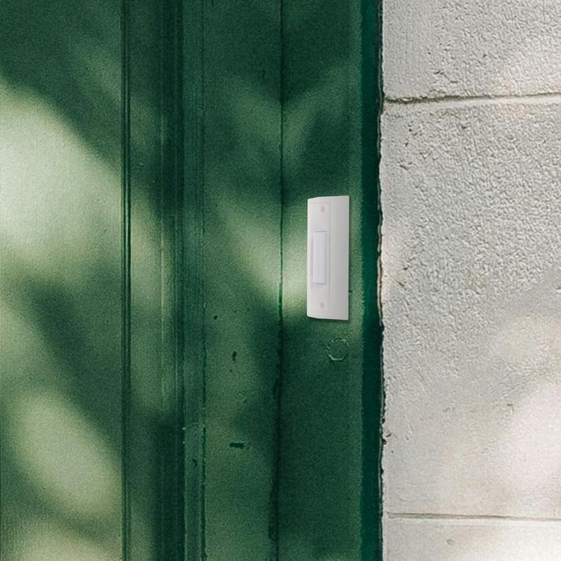 HOMSFOU 2pcs Doorbell Switch Door Bell Ringer LED Door Chime