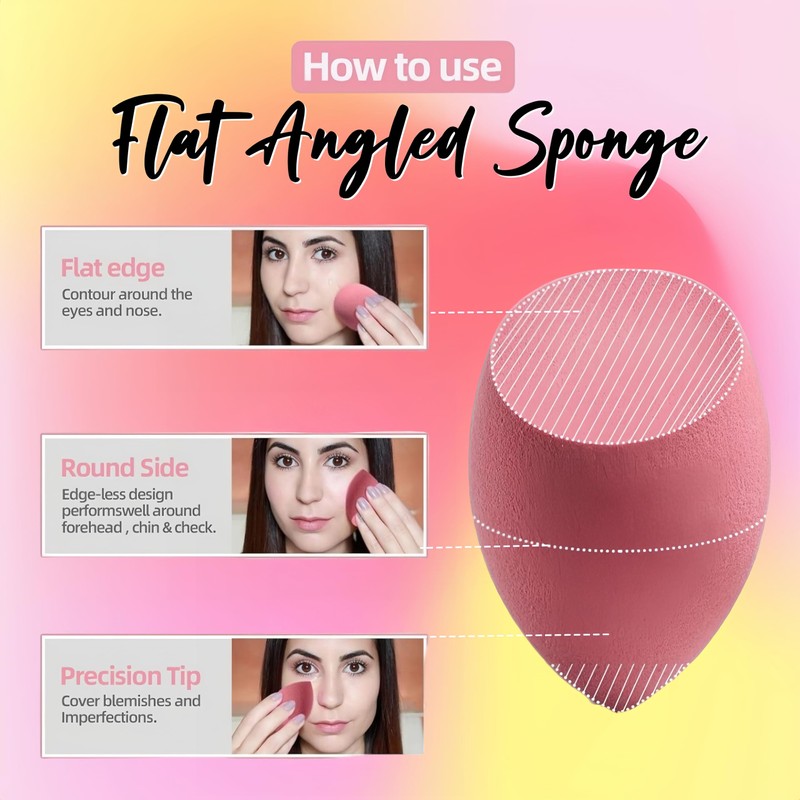 Makeup Sponge Set BS-MALL with Storage Case 7 Pcs for