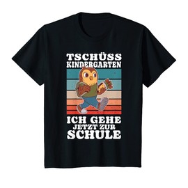 Kids First-class school child owl with school cone, first day at school T-Shirt