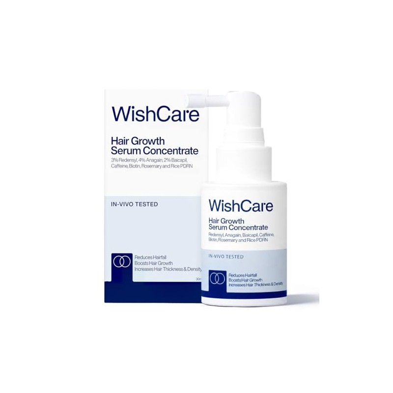 WishCare Hair Growth Serum with Rosemary, Redensyl, Anagain, Baicapil, Caffeine,