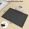 Cat Litter Box Mat, 34" X 22" Large Silicone Cat