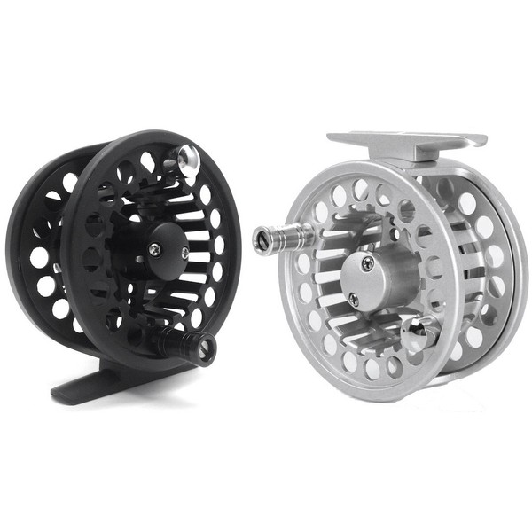 Umineko Fly Fishing Reel, Fly Reel, 5, 6, Large Arbor Supplies, Aluminum Alloy, Silver, 5, 6