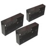 Black Electrical Surface Pattress Box (2 GANG 3 PACK)