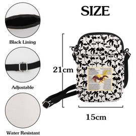 FW Fans Crossbody Bag FW Inspired Gifts Dragon Rider Shoulder Bag Bookish Gifts (Andarna), White