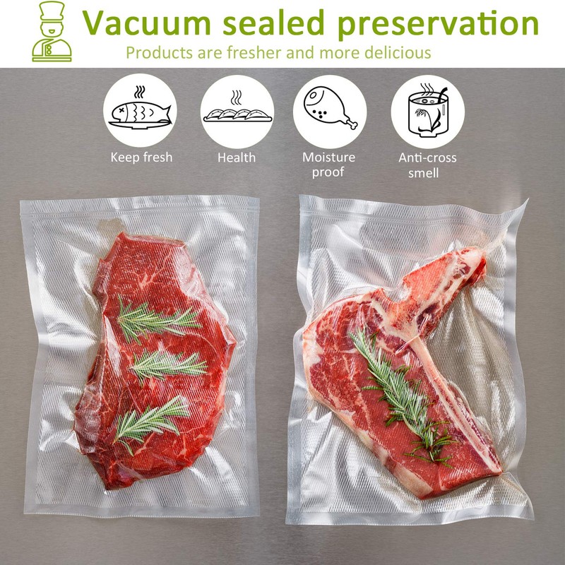 POTANE 6 Pack 11"x20'(3Rolls) and 8"x20' (3Rolls)Thickened Vacuum Sealer Bags