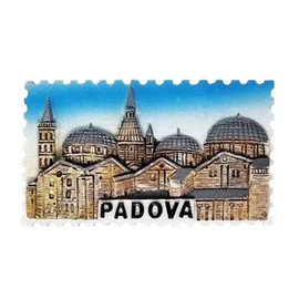 Kühlschrankmagnet Italien Padua mit Hintergrund Stadt 3D aus Harz 9 x 5 cm 60407