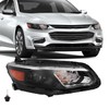 TUSDAR Fits For 2016-2018 Chevy Malibu Halogen Headlights Replacement Headlight
