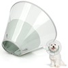 Supet Dog Collar to Prevent Licking with Soft Pad, Clear