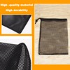 10PCS Compact Black Nylon Mesh Pouches with Drawstrings – 15x20cm
