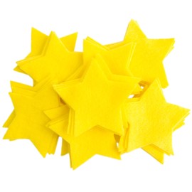 Playfully Ever After 1 Inch 140pc Stiff Felt Stars (Yellow)