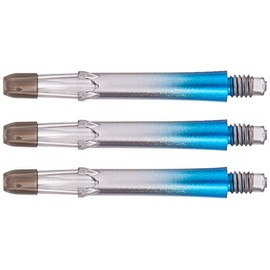 L-Style L-Shaft Lock Straight Twotone - Black Clear Blue, fls1212
