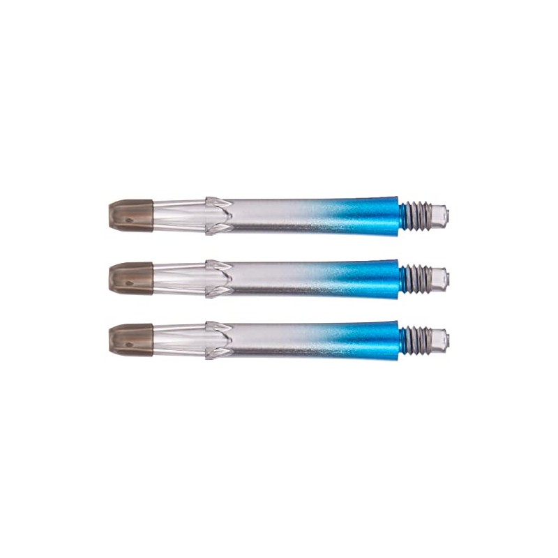 L-Style L-Shaft Lock Straight Twotone - Black Clear Blue, fls1212