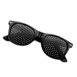 Grenhaven schwarze Rasterbrille / Lochbrille für Augentraining Pinhole Glasses