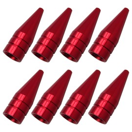 8 Purple Long Spiked Valve Stem Caps Mental Thread Kit/Set for Rim/Wheel/Tires （Red）