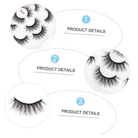 IWOWHERO Dense Makeup Eyelashes Natural Beauty Lashes False Eyelash Cosmetics Lashes