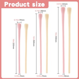 6PCS Anti Wrinkle Straw, Reusable Flat & Wide Wrinkle Free Long Flat Tip Straws with Cleaner Brush, for 20/30/40oz Cups, Straight & Bent Set, Reduces Lip Lines