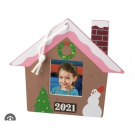 The Home Depot NEW! Home Depot Kids Workshop Holiday House Ornament W Pin Sealed