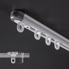 Zshine ceiling mounting or Wall mounting telescopic curtains track Home