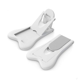 Clyhon 2Pcs Sliding Door Lock Safety Lock for Babies, Child Safety Cabinet Locks Door, Cupboard Locks, Locks Safety Window Lock for Kids (White)