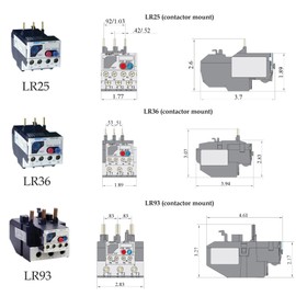 US Breaker LR-93-A40 UL Listed (for USA) Replacement for Telemecanique LR2D3355 Overload Relay (LR2 D33 55)