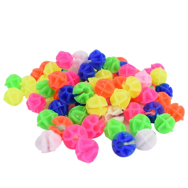TRIXES 72 Pack of Bright Multicolored Bicycle Beads