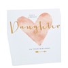 UK Greetings Daughter Birthday Card With Envelope - Heart Design