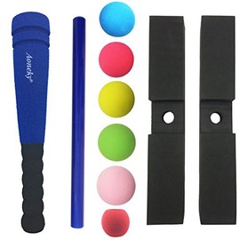 Aoneky Mini Foam Tball Set for Toddlers - Carry Bag Included - Best Baseball T Ball Toys for Kids Age 1 Years Old - Upgraded Version