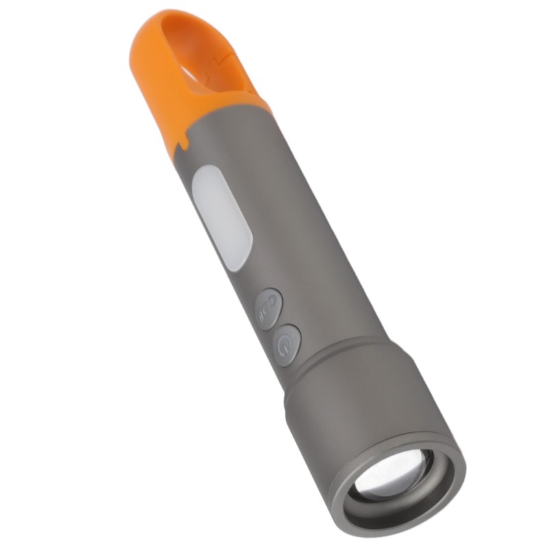 LED Flashlight High Brightness Zoomable Portable COB Rechargeable Work Lights