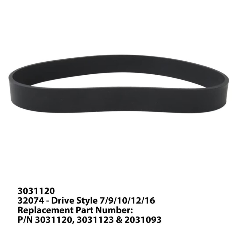 Black Premium Belts Replacement for Bissell Style 7/9/10/12/14 P/N 3031120
