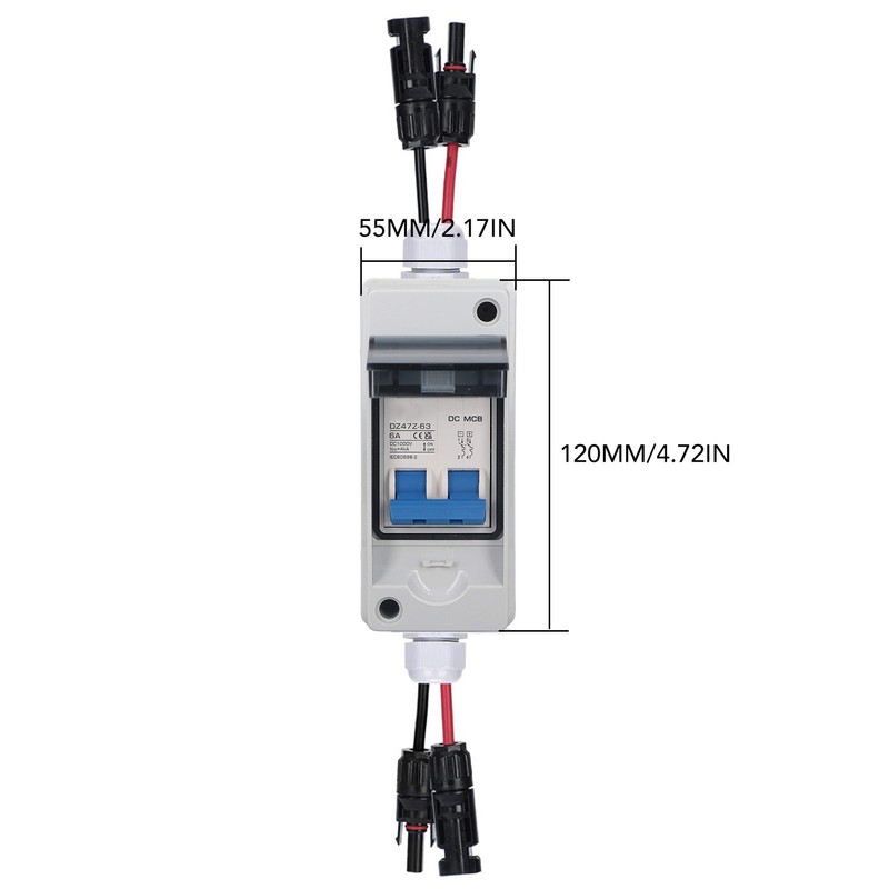 DC 1000V Disconnect Switch IP65 Waterproof Box Miniature Circuit Breaker