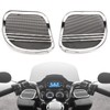 BRZOXIN Motorcycle Fairing Speaker Grills Cover for Harley Road Glide