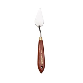 KINGART Short Taper TROWEL PALETTE KNIFE and Painting Tool for Scraping, Mixing and Painting with Oil and Acrylic Paints