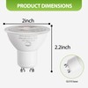 SETEN GU10 LED Light Bulbs, 6W Dimmable, 50W Equivalent, 4000K,