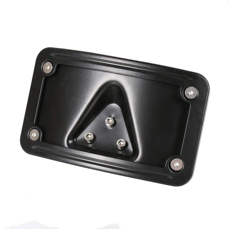 Curved Laydown License Plate Mount with Frame Harley License Plate