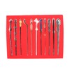 Keychain Necklace Wand Set Alloy 11Pcs Magic Wand Sticks with