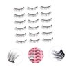 Mikinona 20 Pair Set Bulk Lashes Fake Lashes Makeup Strip