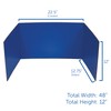 Flipside Products 12”x 48” Blue Study Carrel, Privacy Boards, Student